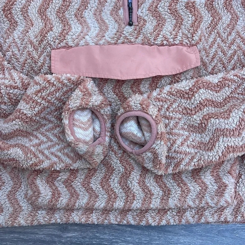 Rip Curl Drifter Polar Fleece, pink chevron - Picture 5 of 11